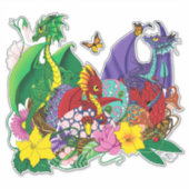 Baby Dragon Nest Fantasy Sticker (Voorkant)