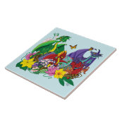 Baby Dragon Nest Fantasy Tegeltje (Zijkant)