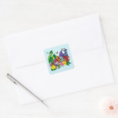 Baby Dragon Nest Fantasy Vierkante Sticker (Envelop)