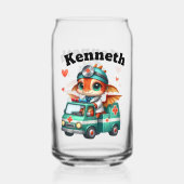 Baby Dragon op een ambulance-avontuur! Blikvorm Glas (Achterkant)