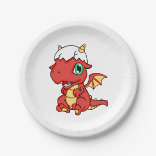 Baby Dragon Papieren Bordje