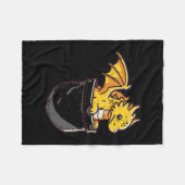 Baby Dragon Pocket Schattigee Fantasy Mythische Ki Fleece Deken (Voorkant (Horizontaal))