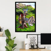 Baby Dragon Poster (Thuiskantoor)