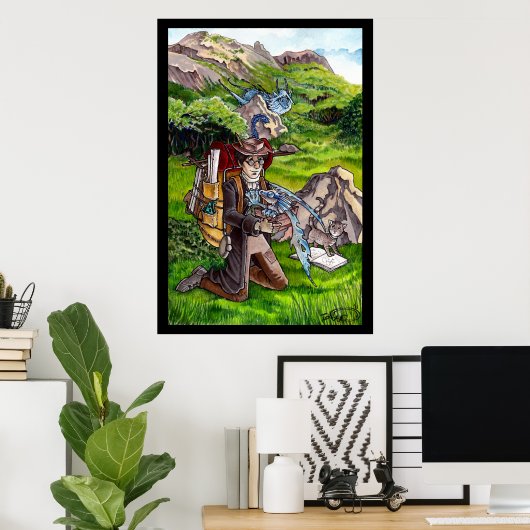 Baby Dragon Poster (Thuiskantoor)