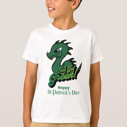 Baby Dragon Saint Patrick's Day T-shirt (Voorkant)