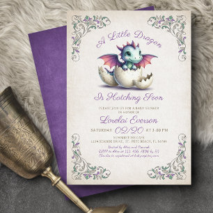 Baby Dragon Shower Kaart