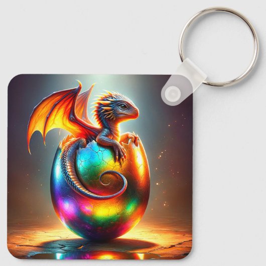 Baby Dragon Sleutelhanger (Achterkant)