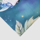 Baby Dragon Space Flowers Art Tissuepapier (Detail)