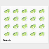 Baby Dragon Stickers, 20 Ronde Sticker (Vel)