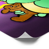 Baby Dragon Sucking Thumb (groen) - Afdrukken Poster (Hoek)