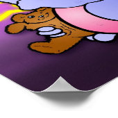 Baby Dragon Sucking Thumb (Paars) - Afdrukken Poster (Hoek)