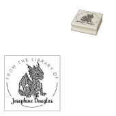  Baby Dragon uit de Library of Book Rubberstempel (Gestempeld)