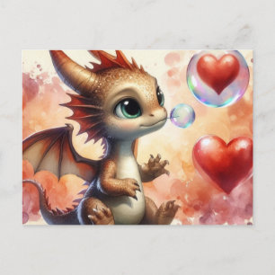 Baby Dragon-Valentijn Briefkaart