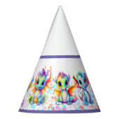 Baby Dragon Verjaardagsfeestje Petten Feesthoedjes (Links)