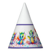 Baby Dragon Verjaardagsfeestje Petten Feesthoedjes (Rechts)