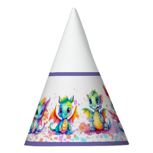 Baby Dragon Verjaardagsfeestje Petten Feesthoedjes (Rechts)