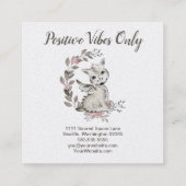 Baby Dragon Vierkante Visitekaartje (Achterkant)