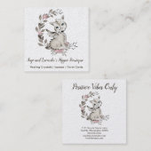 Baby Dragon Vierkante Visitekaartje (Voorkant / Achterkant)