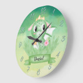 Baby Dragon Waterverf  bevestigen Grote Klok (Hoek)