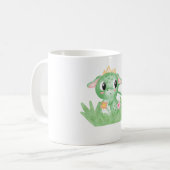Baby Dragon-Waterverf bevestigen Koffiemok (Voorkant links)