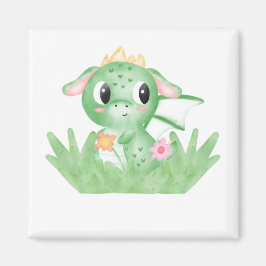Baby Dragon-Waterverf bevestigen Magneet