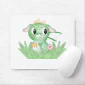 Baby Dragon-Waterverf bevestigen Muismat (Met muis)