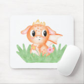 Baby Dragon-Waterverf bevestigen Muismat (Met muis)