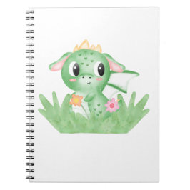 Baby Dragon-Waterverf bevestigen Notitieboek