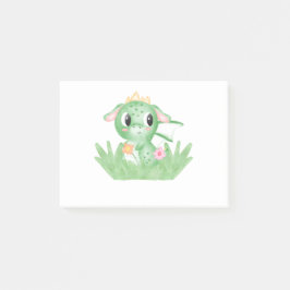Baby Dragon-Waterverf bevestigen Post-it® Notes