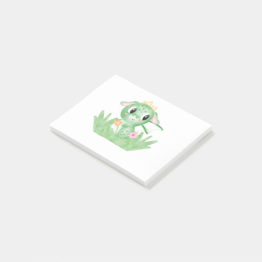 Baby Dragon-Waterverf bevestigen Post-it® Notes (Schuin)
