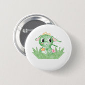 Baby Dragon-Waterverf bevestigen Ronde Button 5,7 Cm (Voorkant /achterkant)