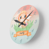 Baby Dragon-Waterverf bevestigen Ronde Klok (Hoek)