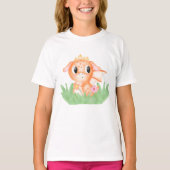 Baby Dragon-Waterverf bevestigen T-shirt (Voorkant)