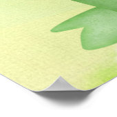 Baby dragon Waterverf Poster (Hoek)