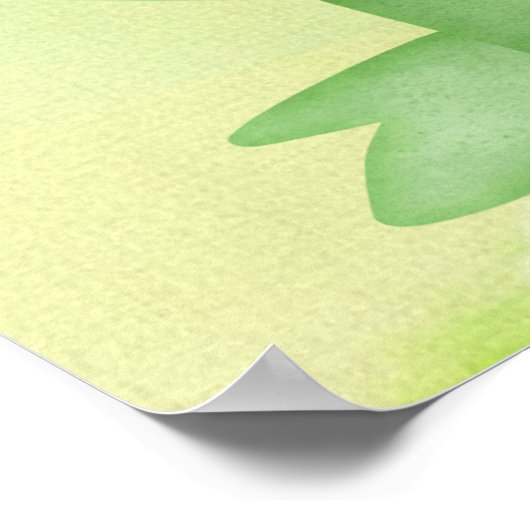 Baby dragon Waterverf Poster (Hoek)