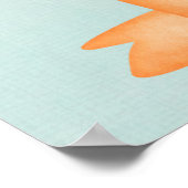 Baby dragon Waterverf Poster (Hoek)