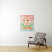 Baby Dragon Waterverf Tapestry Wandkleed (In situ)