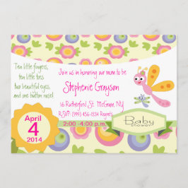  Baby Dragonfly-douche uitnodigen Kaart