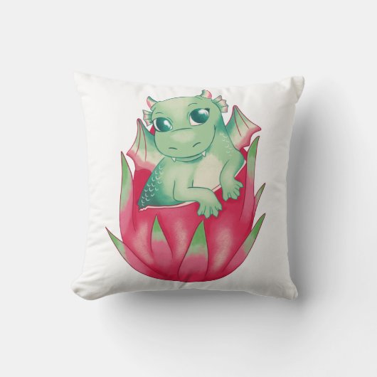 Baby Dragonfruit Dragon Kussen (Voorkant)