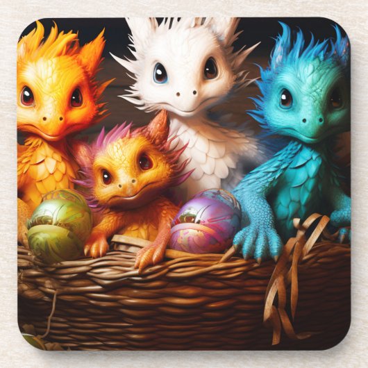 Baby Dragons Bier Onderzetter (Voorkant)