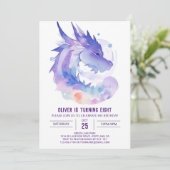 Baby Dragon's Celestial Verjaardag Kaart (Staand voorkant)