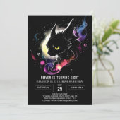 Baby Dragon's Enchanted Bash Verjaardag Kaart (Staand voorkant)