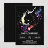 Baby Dragon's Enchanted Bash Verjaardag Kaart (Voorkant / Achterkant)