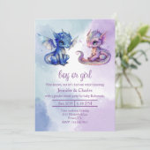 Baby Dragons Geslacht Onthullen Partij Kaart (Staand voorkant)