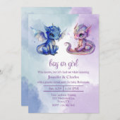 Baby Dragons Geslacht Onthullen Partij Kaart (Voorkant / Achterkant)