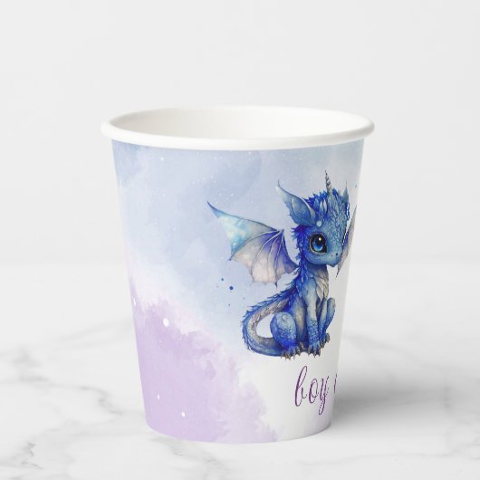 Baby Dragons Geslacht Onthullen Partij Papieren Bekers (Voorkant)
