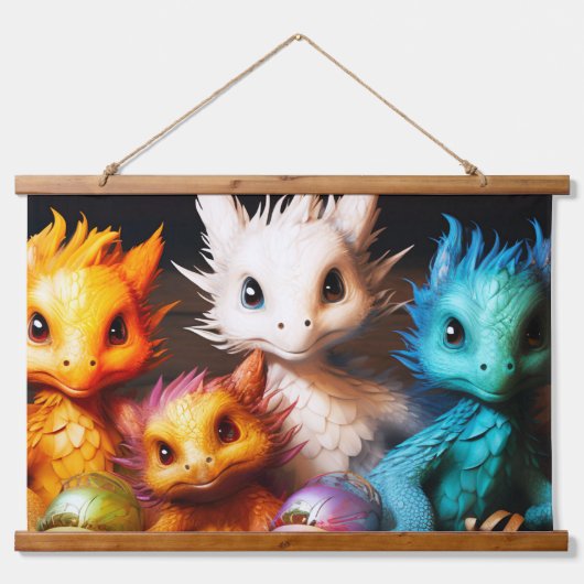 Baby Dragons Hangend Wandkleed (Voorkant)
