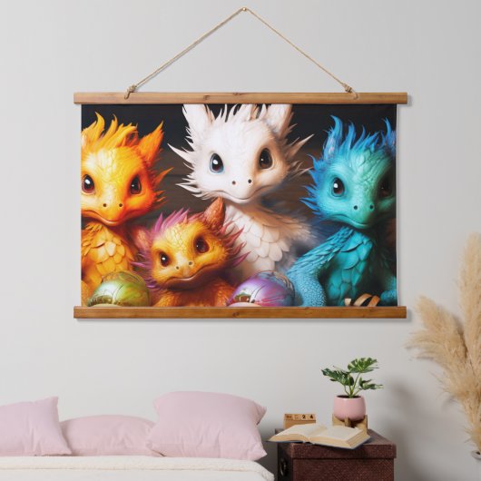 Baby Dragons Hangend Wandkleed (Slaapkamer)