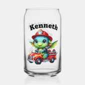 Baby Dragon's Sunny Fire Truck Adventure Blikvorm Glas (Voorkant)