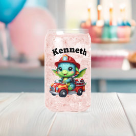 Baby Dragon's Sunny Fire Truck Adventure Blikvorm Glas